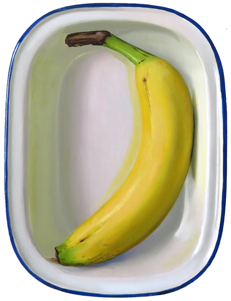 Banana in emaille box