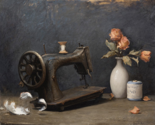Sawing machine and dry flowers