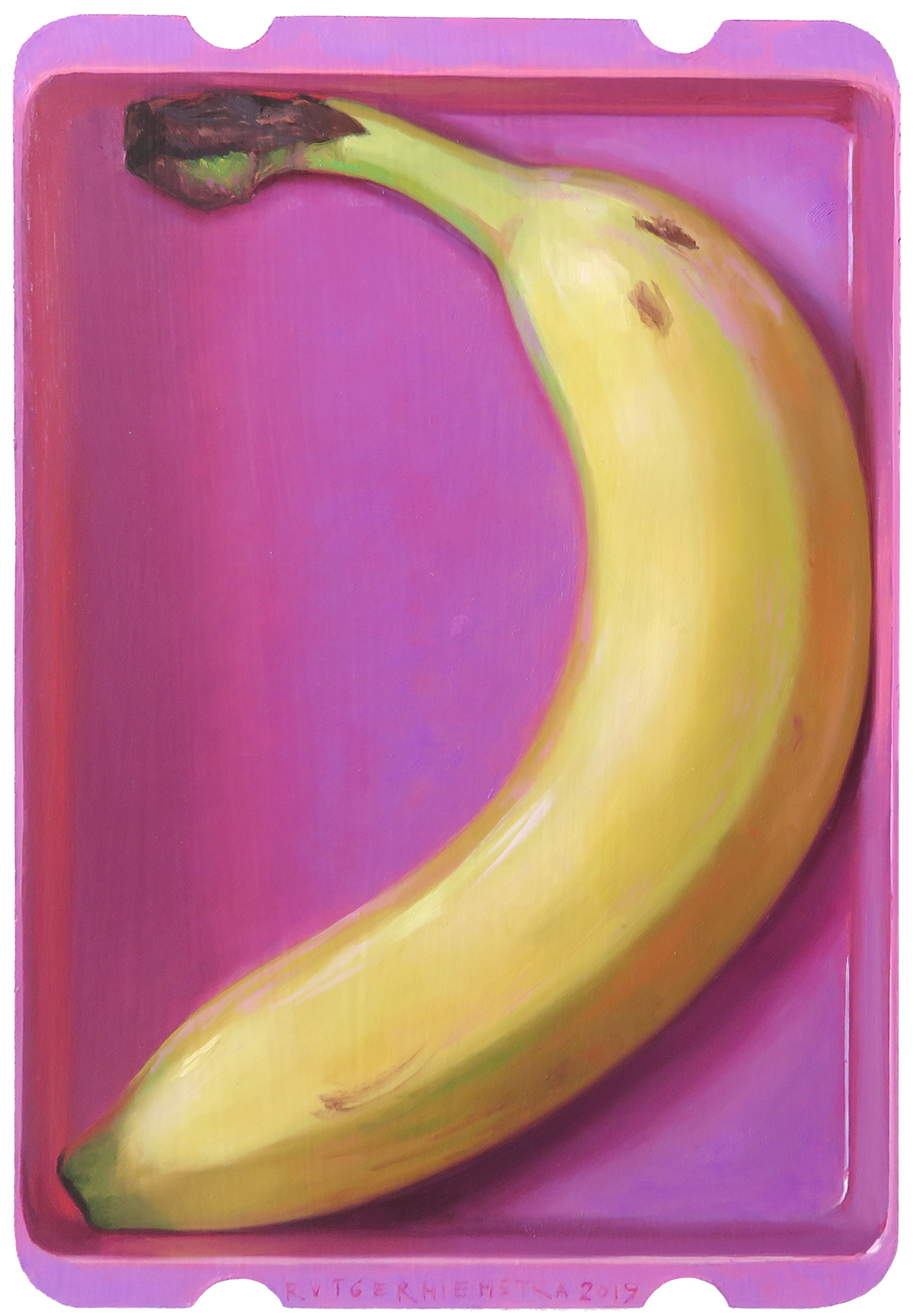 verklaren Raad Bezem Lunchbox Banana roze - Galerie Bonnard