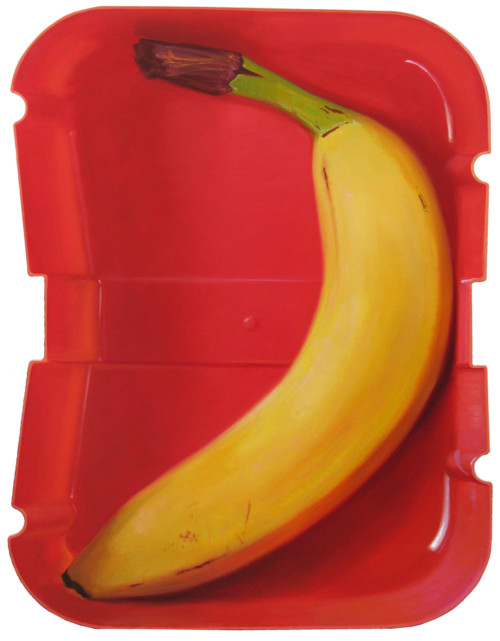 Lunchbox Banana XL rood
