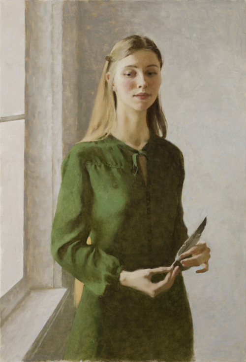 Girl with a Feather