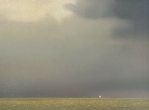Zeilbootje op het IJsselmeer