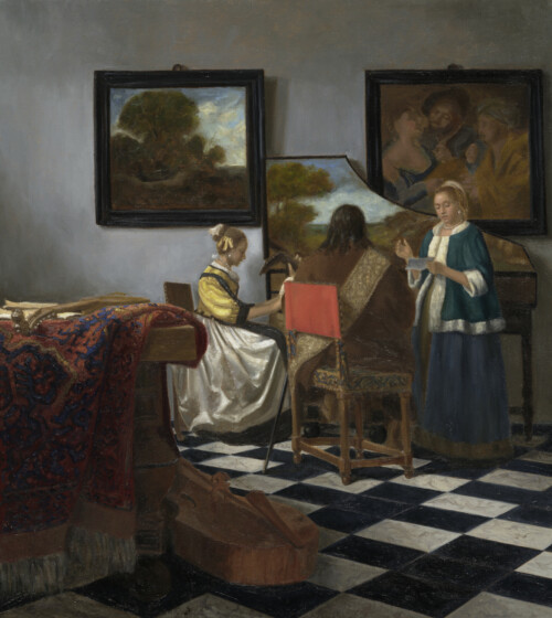 Het Concert, de winnende kopie van ‘De Nieuwe Vermeer’